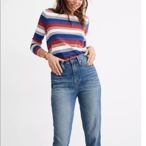 NWT Madewell The Mom Jean in Downey Wash size 28